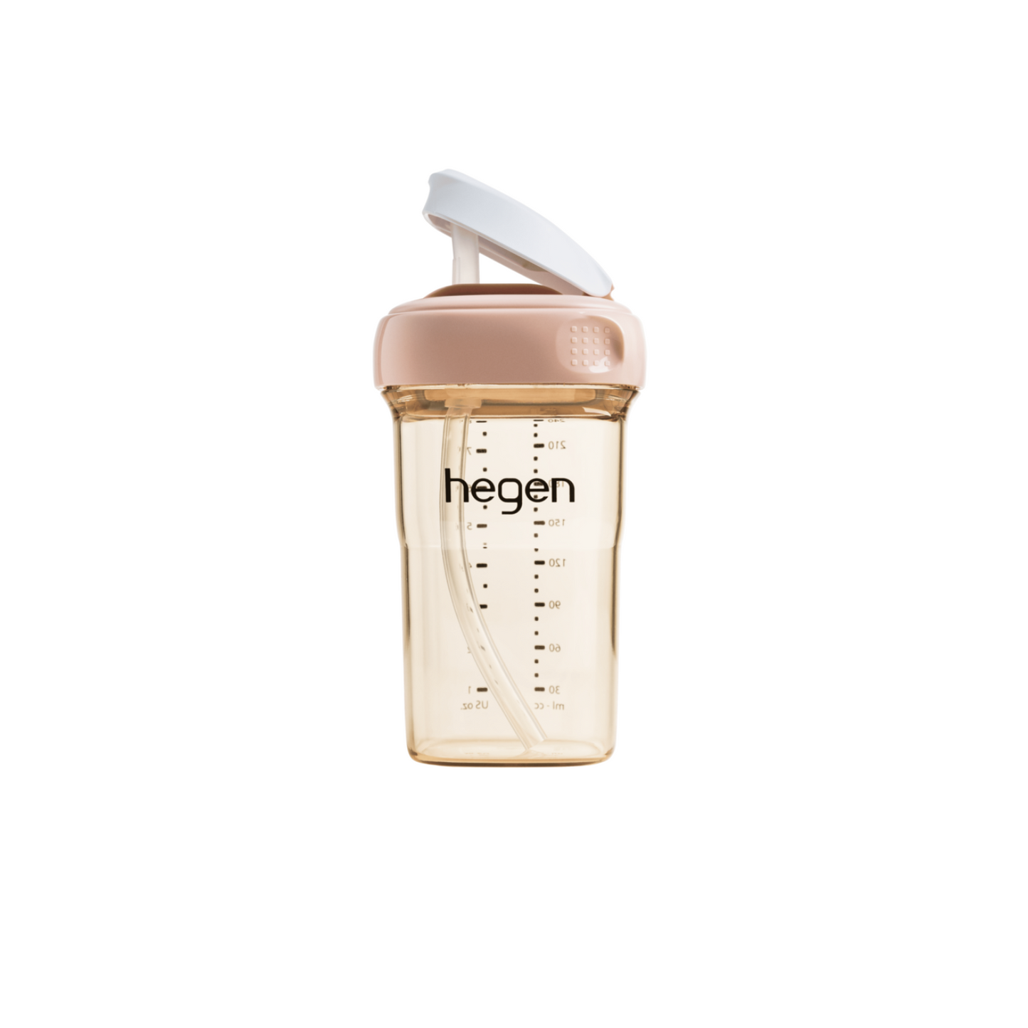 Hegen PCTO™ 240ml/8oz Straw Cup PPSU Pink (Slow Flow)