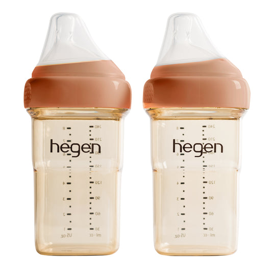 Hegen PCTO™ 240ml/8oz Feeding Bottle PPSU (2-pack) Auburn