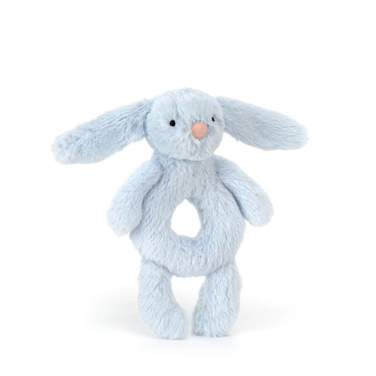 Jellycat Bashful Blue Bunny Ring Rattle