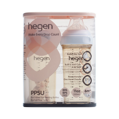 Hegen PCTO™ 330ml/11oz Feeding Bottle PPSU, 2-Pack