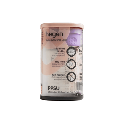 Hegen PCTO™ 240ml/8oz All-Rounder Cup PPSU Purple (12 months and above) - Hegen